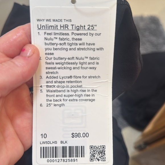 UNLIMIT HIGH-RISE TIGHT 25" - Picture 2 of 3